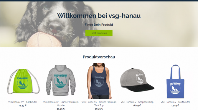 VSG-HANAU e.V. Merchandise-Shop Online !